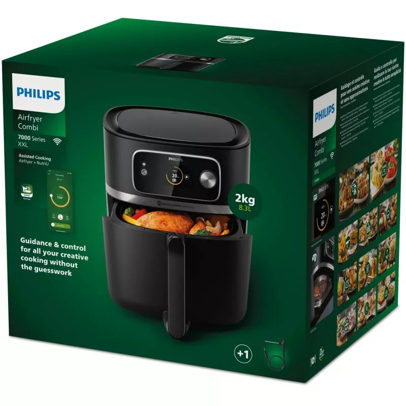 Kuumaõhufritüür Philips 7000 seeria HD9880/90 8.3L 2200W Must roostevaba teras
