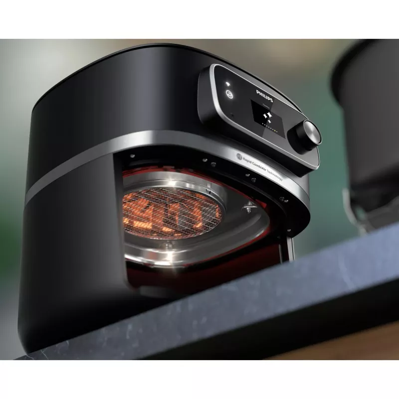 Kuumaõhufritüür Philips 7000 seeria HD9880/90 8.3L 2200W Must roostevaba teras