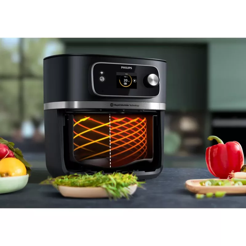Kuumaõhufritüür Philips 7000 seeria HD9880/90 8.3L 2200W Must roostevaba teras