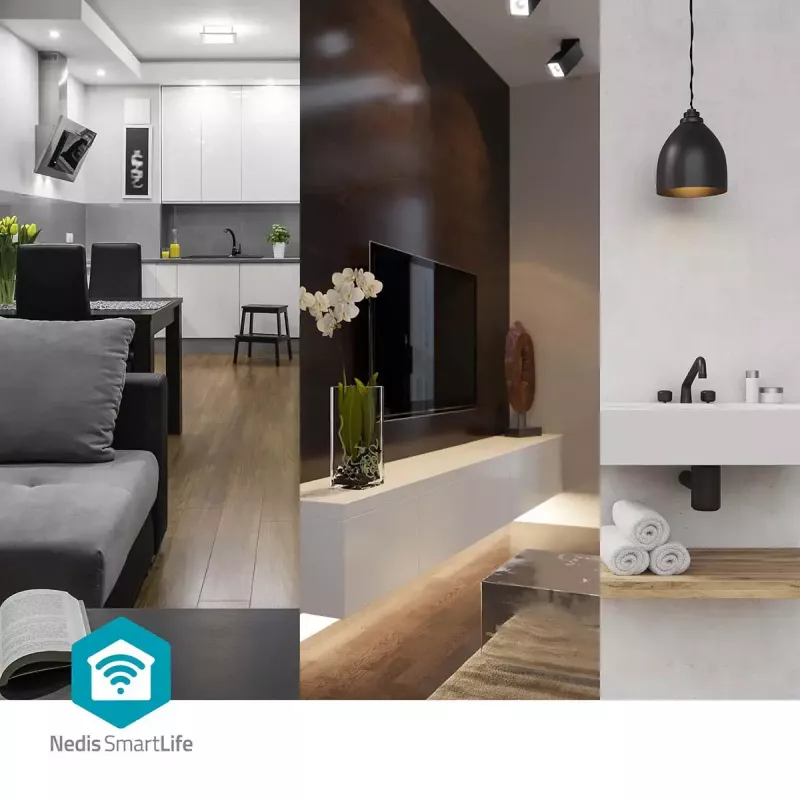 Nutipistik Nedis WIFIP121FWT3 – siseruumides kasutatav Wi-Fi pistikupesa, 3 tk pakendis