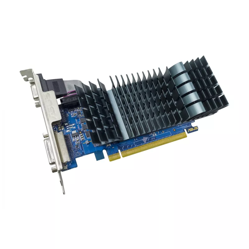 Videokaart ASUS GeForce GT 710 — 2 GB GDDR5, 64-bit, PCIe 2.0, passiivne jahutus