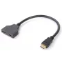 Microconnect HDMI Y-jaotur, 0,2 m, HDMI tüüp A (standardne), 2 x HDMI tüüp A (standardne), 1920 x 1200 pikslit, must