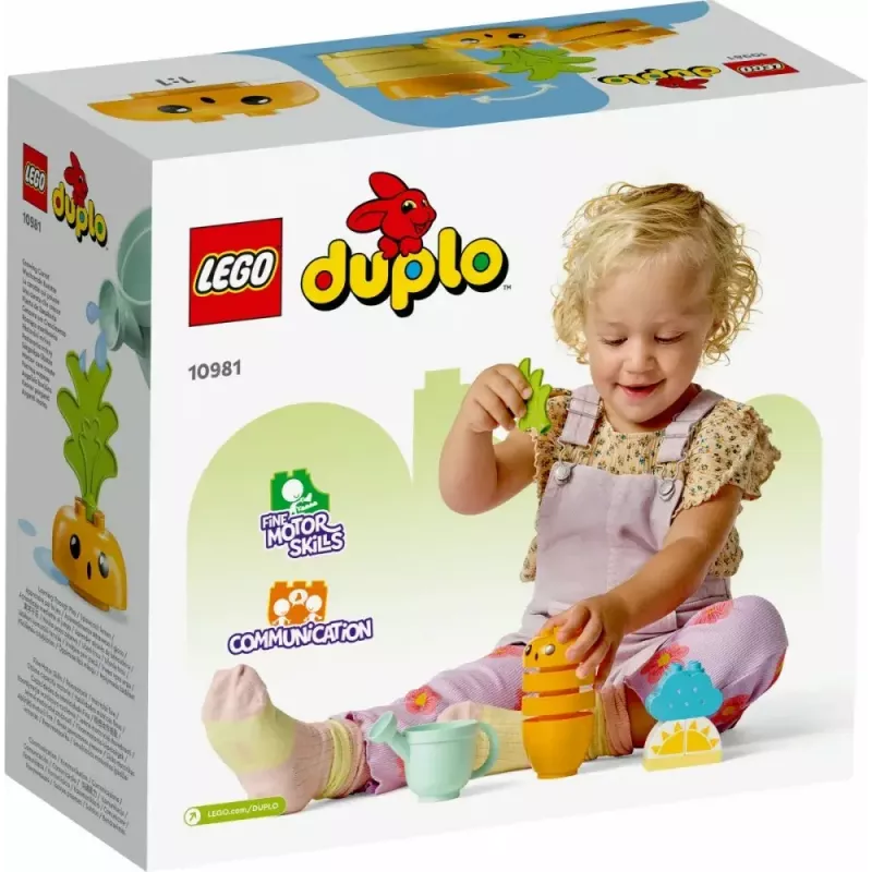 Mängukomplekt LEGO Duplo 10981 Kasvav Porgand — interaktiivne eelkooliealine ehitusmängukomplekt