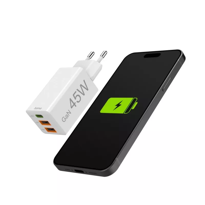 Hama 00201995 mobiilseadme laadija Nutitelefon Valge AC Kiirlaadimine Sise-, välistingimustes