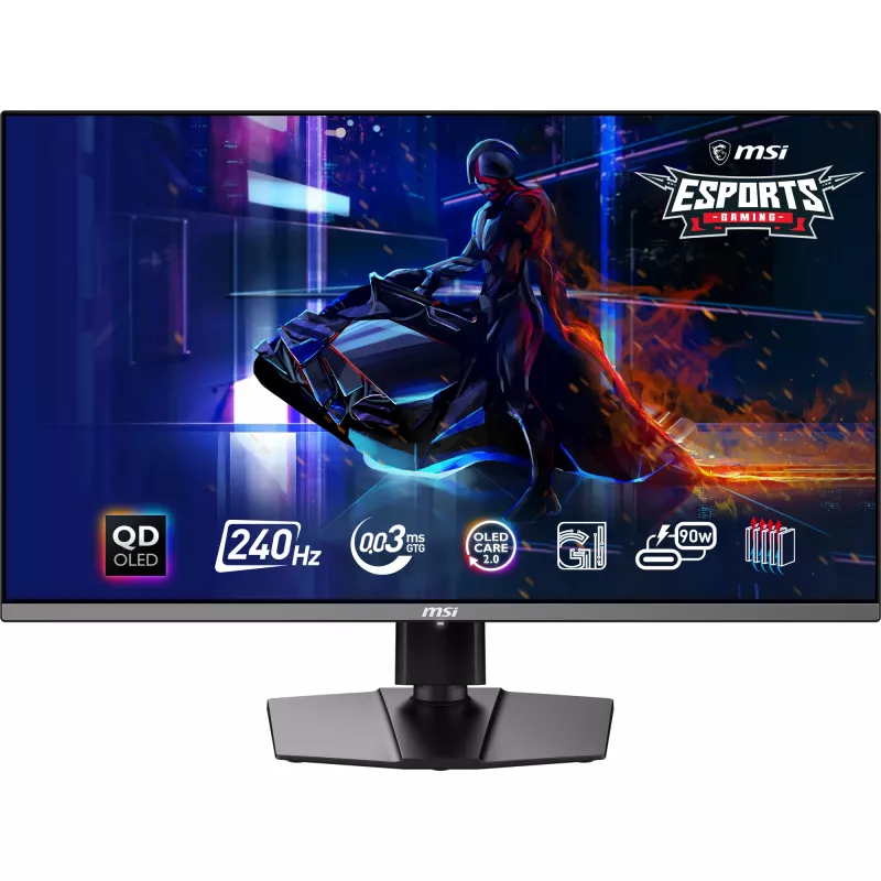MSI MPG 321URX QD-OLED arvutimonitor 80 cm (31,5 tolli) 3840 x 2160 pikslit 4K Ultra HD must