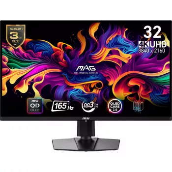 MSI MAG 321UP QD-OLED arvutimonitor 80 cm (31,5 tolli) 3840 x 2160 pikslit 4K Ultra HD must