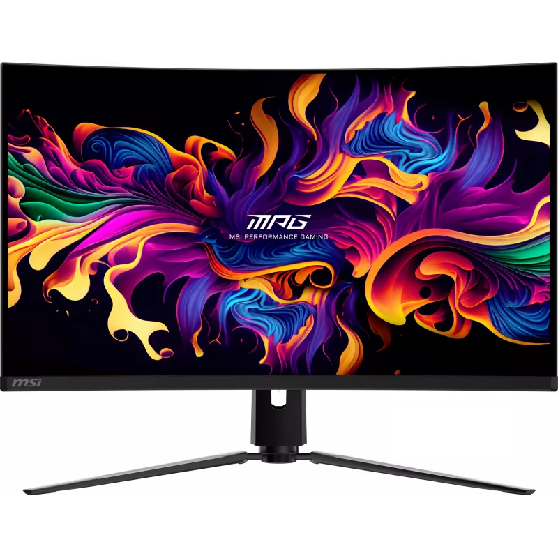 MSI MPG 321CURX QD-OLED arvutimonitor 80 cm (31,5 tolli) 3840 x 2160 pikslit 4K Ultra HD must