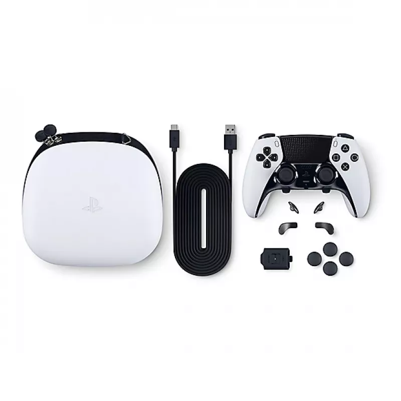 Mängupult Sony DualSense Edge PlayStation 5 jaoks — Juhtmega ja juhtmevaba (Bluetooth/USB), must/valge