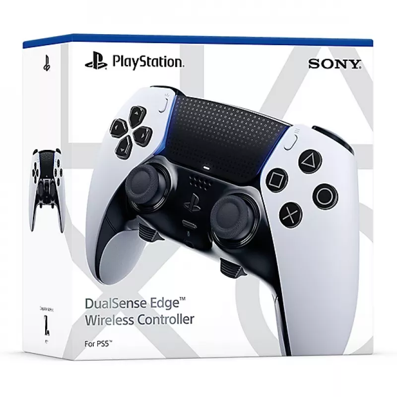 Mängupult Sony DualSense Edge PlayStation 5 jaoks — Juhtmega ja juhtmevaba (Bluetooth/USB), must/valge