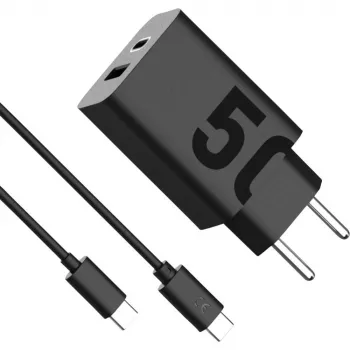 Sisene vahelduvvoolu kiirlaadija Motorola TurboPower 50W — universaalne USB-C, must