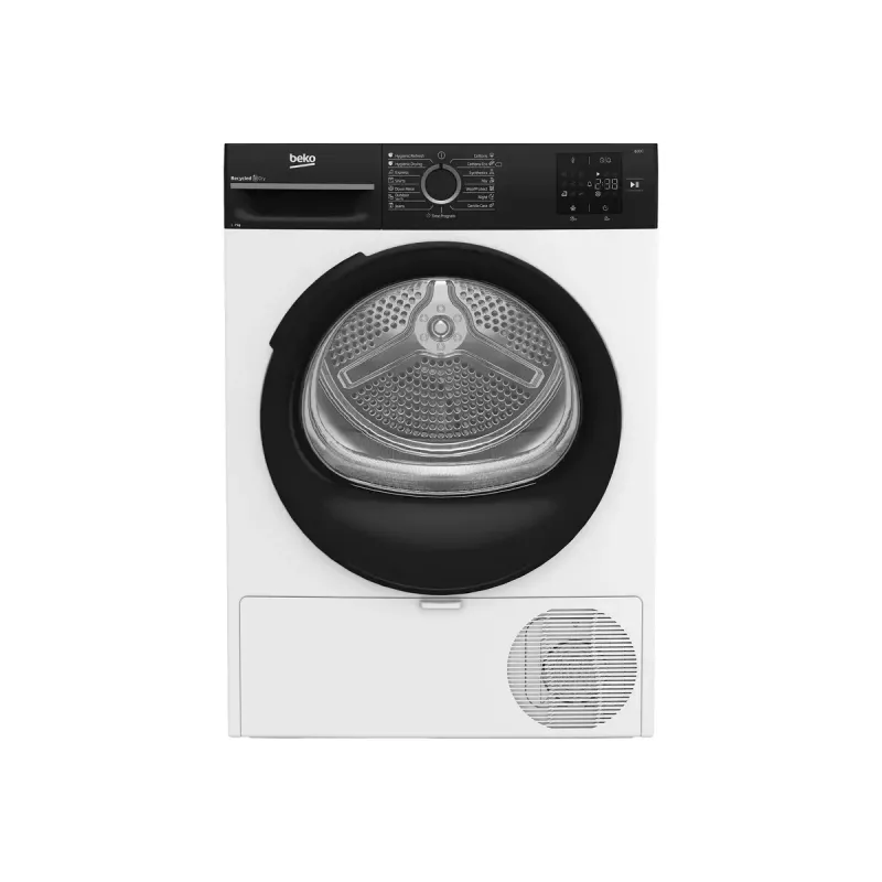 BEKO kuivati | BM3T37249WBB | Energiatõhususe klass C | Eestlaetav | 7 kg | Digitaalne | Sügavus 54,5 cm | Valge