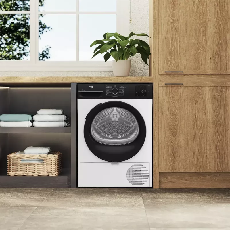 BEKO kuivati | BM3T37249WBB | Energiatõhususe klass C | Eestlaetav | 7 kg | Digitaalne | Sügavus 54,5 cm | Valge