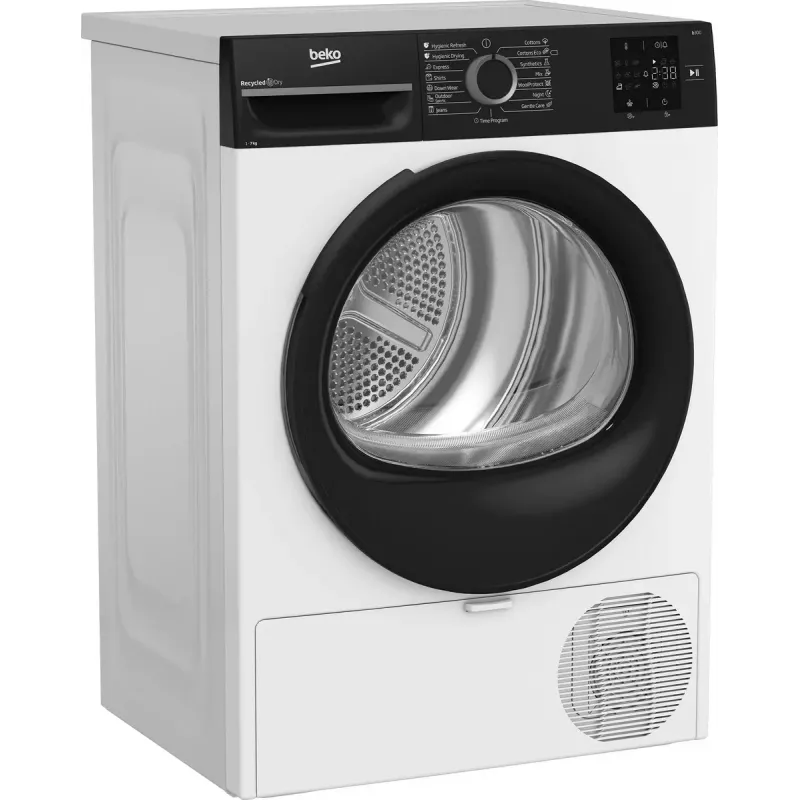 BEKO kuivati | BM3T37249WBB | Energiatõhususe klass C | Eestlaetav | 7 kg | Digitaalne | Sügavus 54,5 cm | Valge