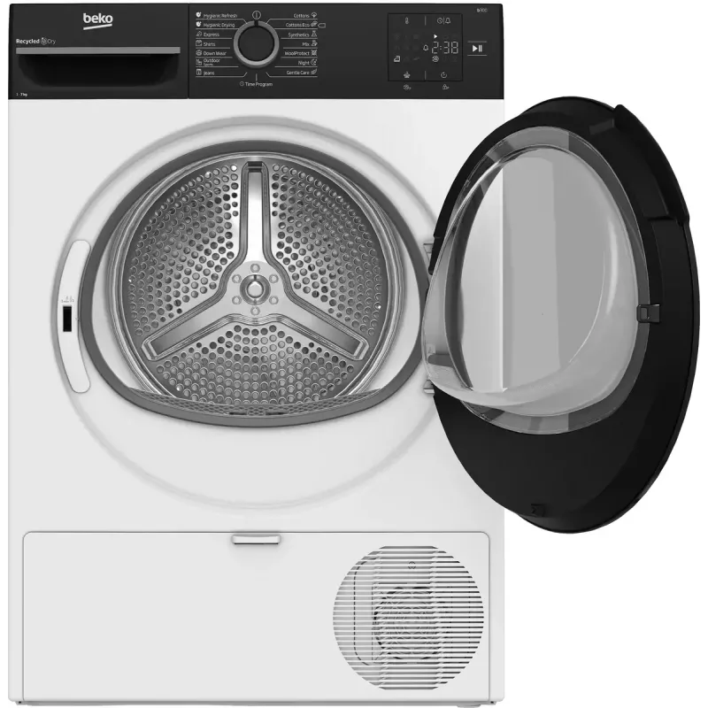 BEKO kuivati | BM3T37249WBB | Energiatõhususe klass C | Eestlaetav | 7 kg | Digitaalne | Sügavus 54,5 cm | Valge