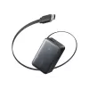 Akupank Anker Nano 45W sisseehitatud sissetõmmatava USB-C kaabliga A1638H11 10000 mAh Must