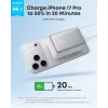 Akupank Anker Nano 45W sisseehitatud sissetõmmatava USB-C kaabliga A1638H11 10000 mAh Must