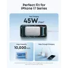 Akupank Anker Nano 45W sisseehitatud sissetõmmatava USB-C kaabliga A1638H11 10000 mAh Must
