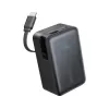 Akupank Anker Nano 45W sisseehitatud sissetõmmatava USB-C kaabliga A1638H11 10000 mAh Must