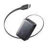 Akupank Anker Nano 45W sisseehitatud sissetõmmatava USB-C kaabliga A1638H11 10000 mAh Must
