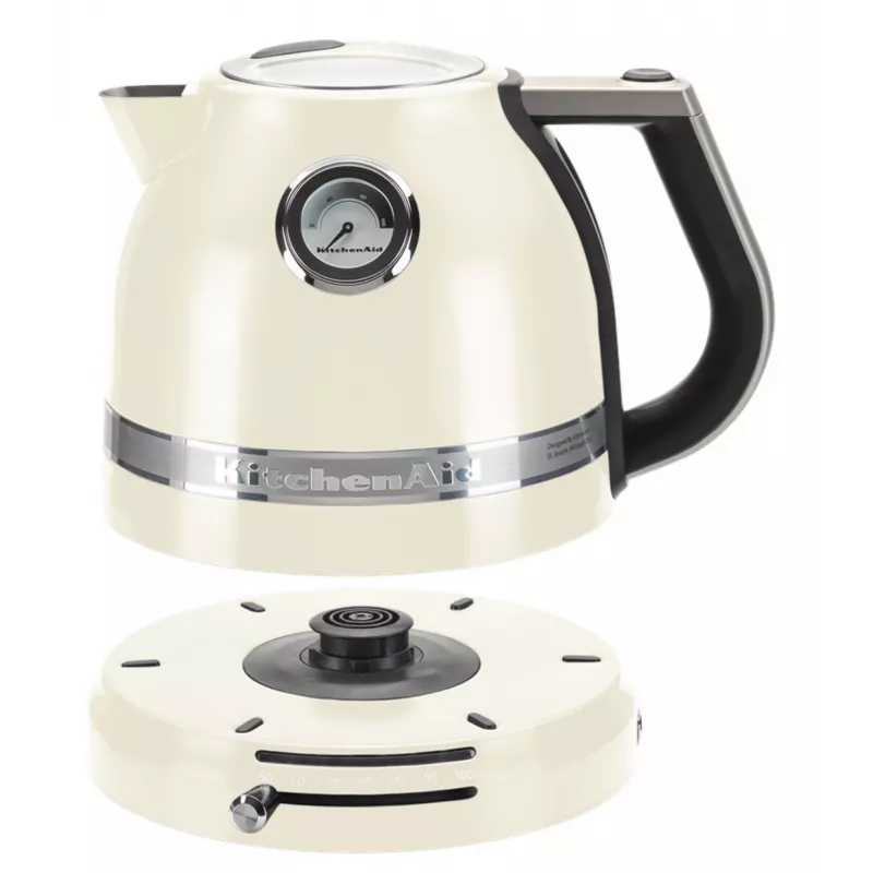 Elektriline veekeetja KITCHENAID 1.5 L 2400 W kreemjas, 7 temperatuuriseadet, roostevabast terasest korpus