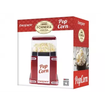 Popcorni valmistaja Beper 90.590Y Punane Valge 1200W 3min