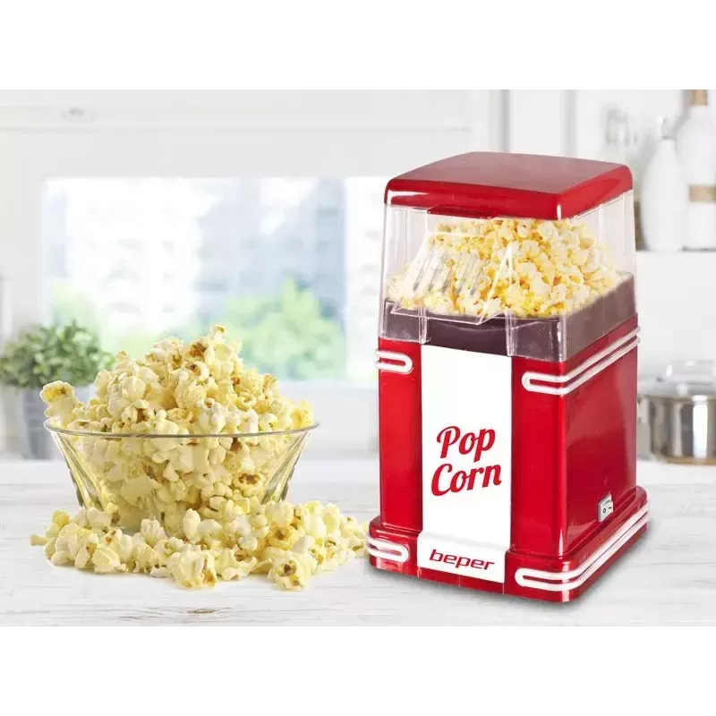 Popcorni valmistaja Beper 90.590Y Punane Valge 1200W 3min