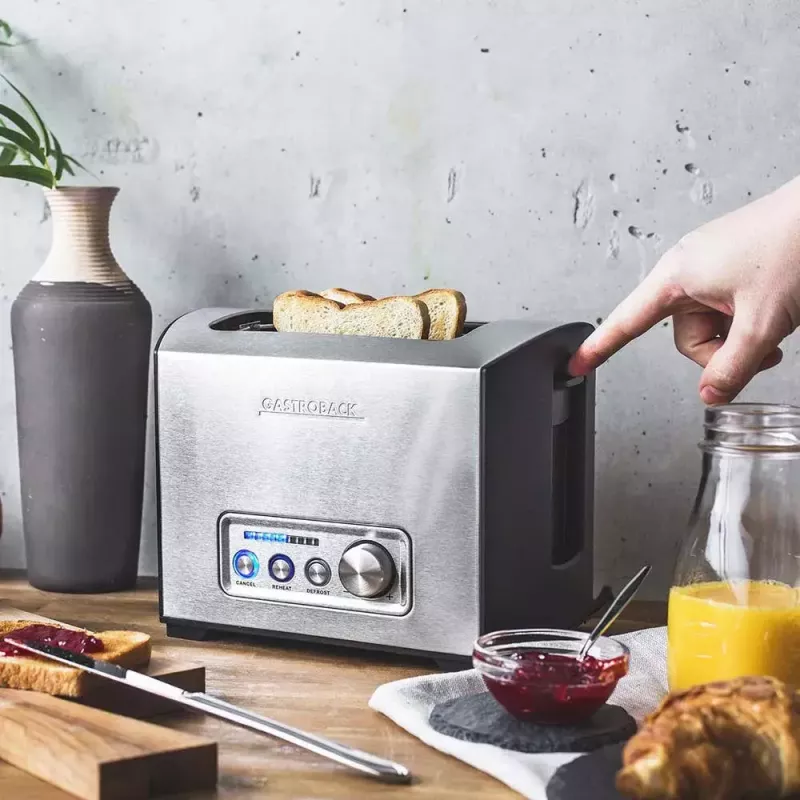 Röster Gastroback Design Pro 2S 2 viilu 950 W Must Roostevaba teras
