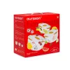 Kausikomplekt OURSSON BS2981RC/OR 1,7 L Ümmargune Keraamiline Oranž Valge 3 tk