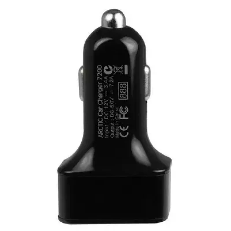 ARCTIC autolaadija 7200 - 3-pordiline USB autolaadija