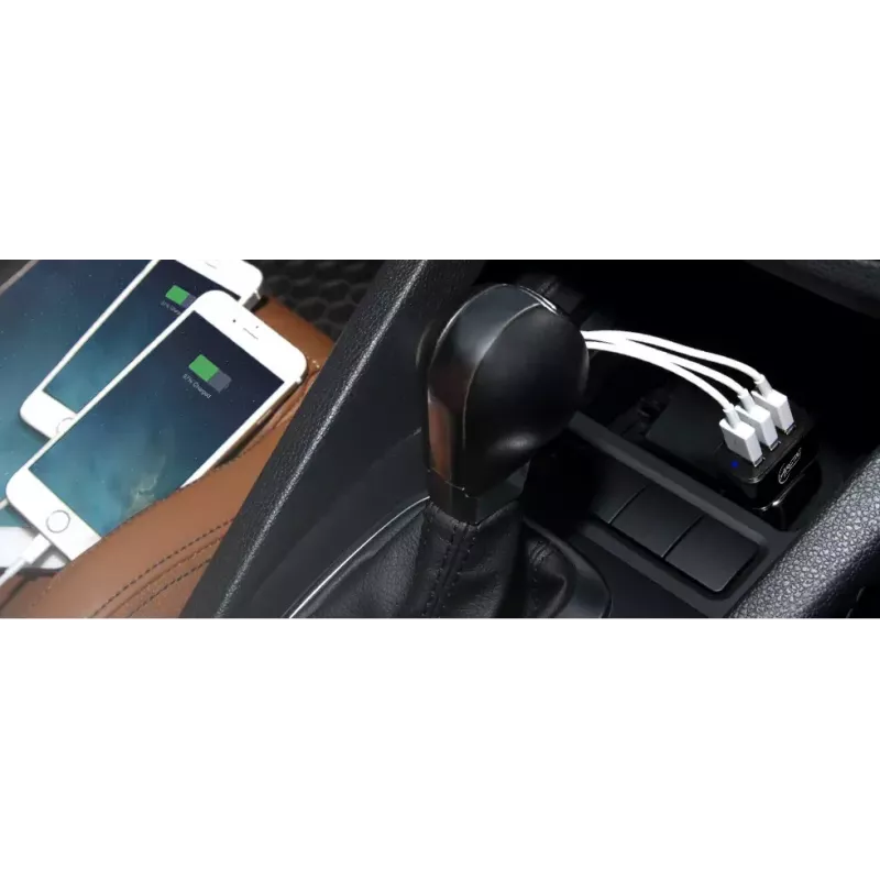 ARCTIC autolaadija 7200 - 3-pordiline USB autolaadija