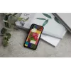 Nutitelefoni ümbris iKins iPhone XS/S jaoks — Cherry Blossom Valge disain, kaitsev kõva kest