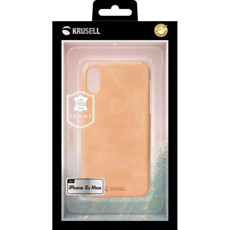 Cover Krusell Sunne iPhone XS Max 16.5 cm Beež