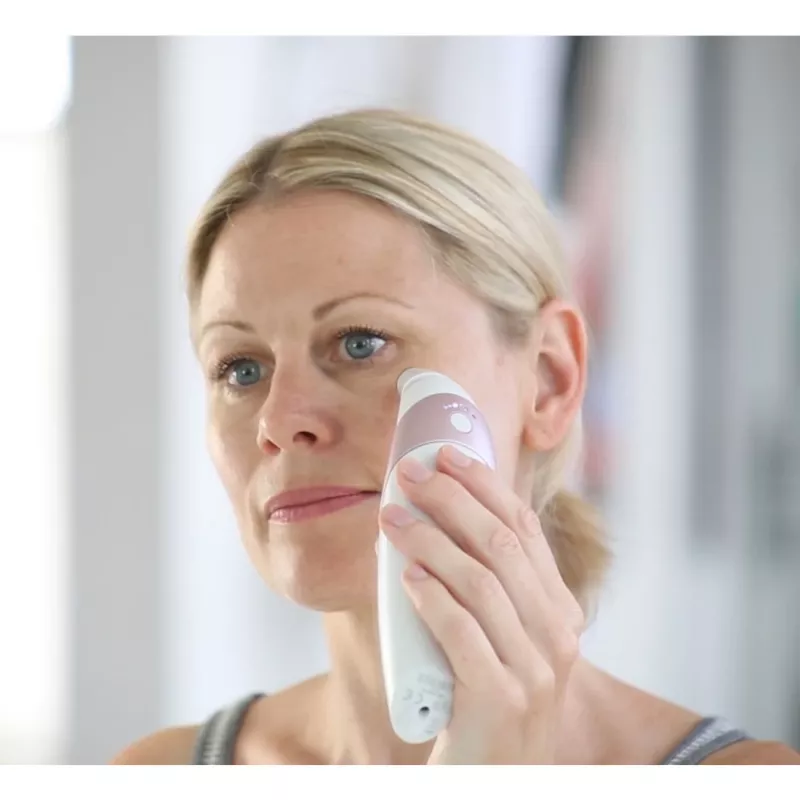 HoMedics Radiance nahahooldusseade Nahavaakum mikrodermabrasioon Roosakuldne, Valge