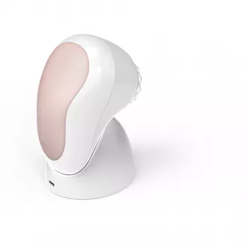 HoMedics FAC-600-EU näopuhastushari Pulsatsioon Roosakuldne, valge Aku