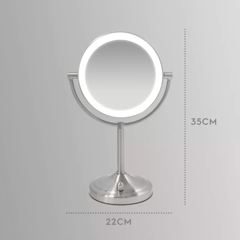 HoMedics MIR-8150-EU meigipeegel laual seisev ümmargune roostevaba teras