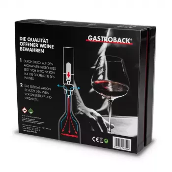 Dekanterikork Gastroback Aroma 47102 Must Roostevaba Teras