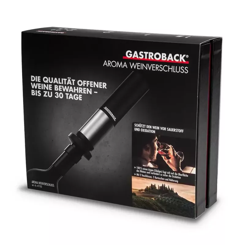 Dekanterikork Gastroback Aroma 47102 Must Roostevaba Teras