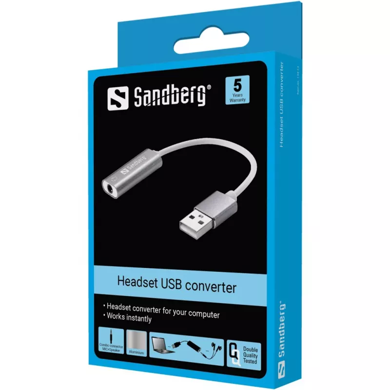 Sandberg Peakomplekti USB-muundur