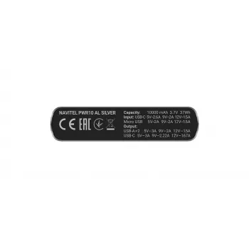 Navitel PWR10 AL SILVER akupank 10000 mAh