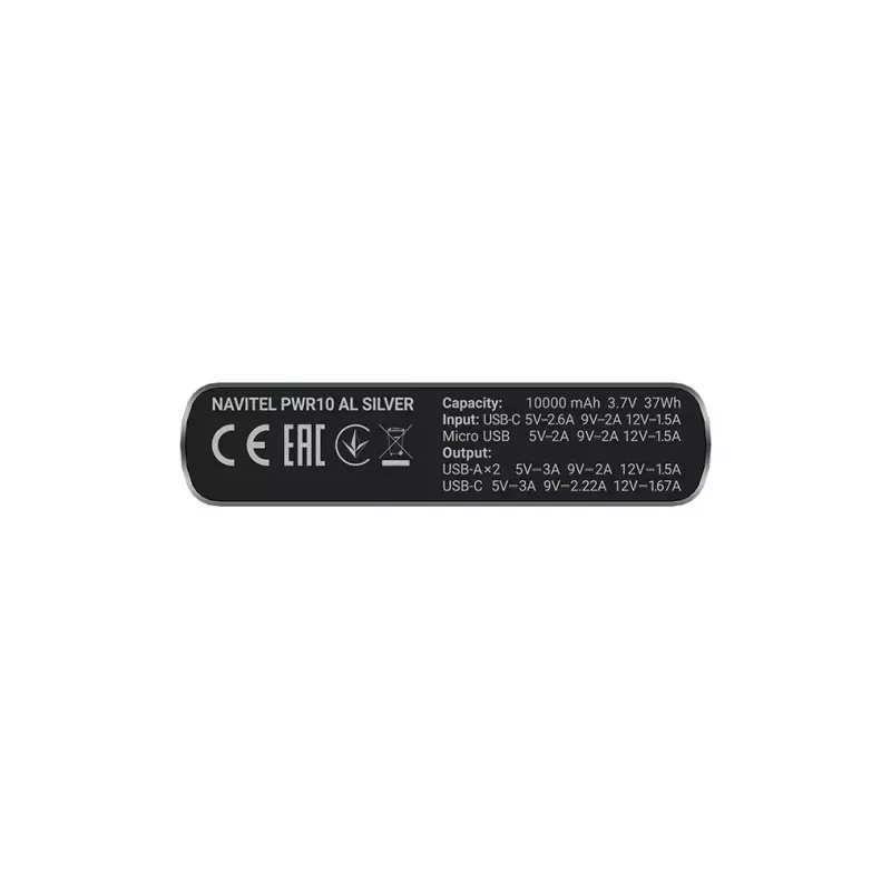 Navitel PWR10 AL SILVER akupank 10000 mAh