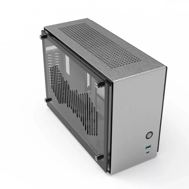 PC-korpus Zalman M2 Mini-Silver Mini Tower hõbedane