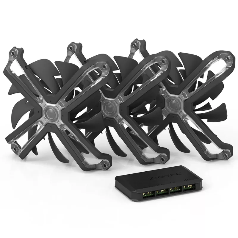 Zalman ZM-SF120A3 arvutijahutussüsteem Arvutikorpuse ventilaator 12 cm Must