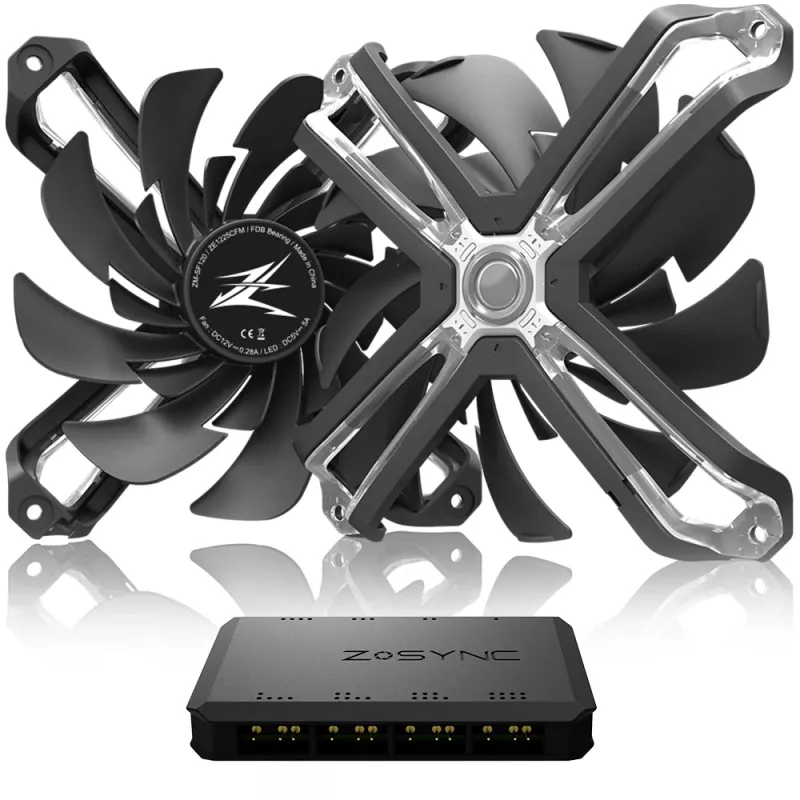 Zalman ZM-SF120A3 arvutijahutussüsteem Arvutikorpuse ventilaator 12 cm Must