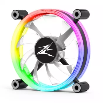 Zalman ZM-LF120 arvuti jahutussüsteem Arvutikorpuse ventilaator 12 cm Must, Valge