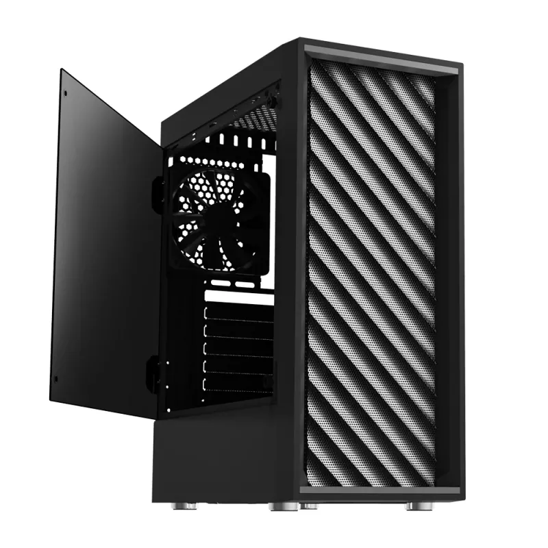 Zalman T7 Midi Tower Must arvutikorpus must