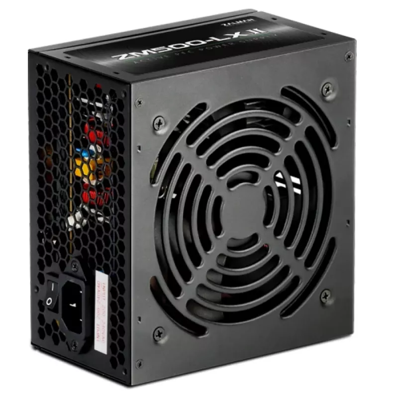 Zalman ZM500-LXII toiteplokk 500 W 20+4 pin ATX ATX Must
