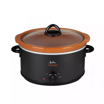 Aeglane pliit JATA JEOL2135 3,5L 180W Must Terrakota