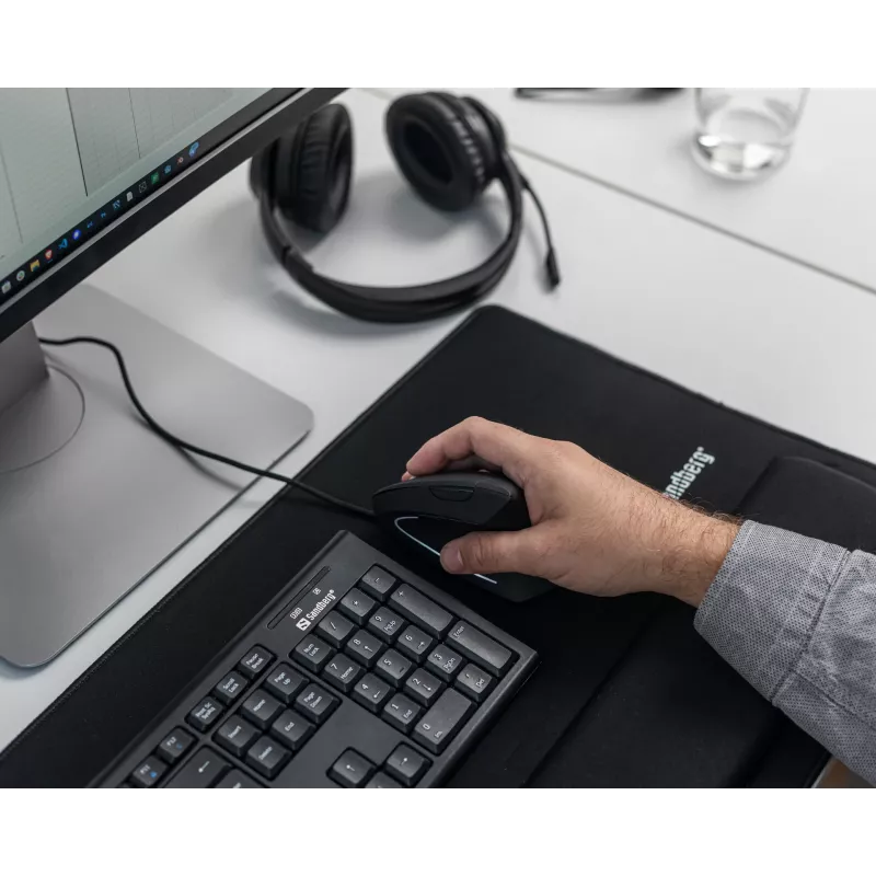 Juhtmega hiir Sandberg Wired Vertical hiir USB Type-A