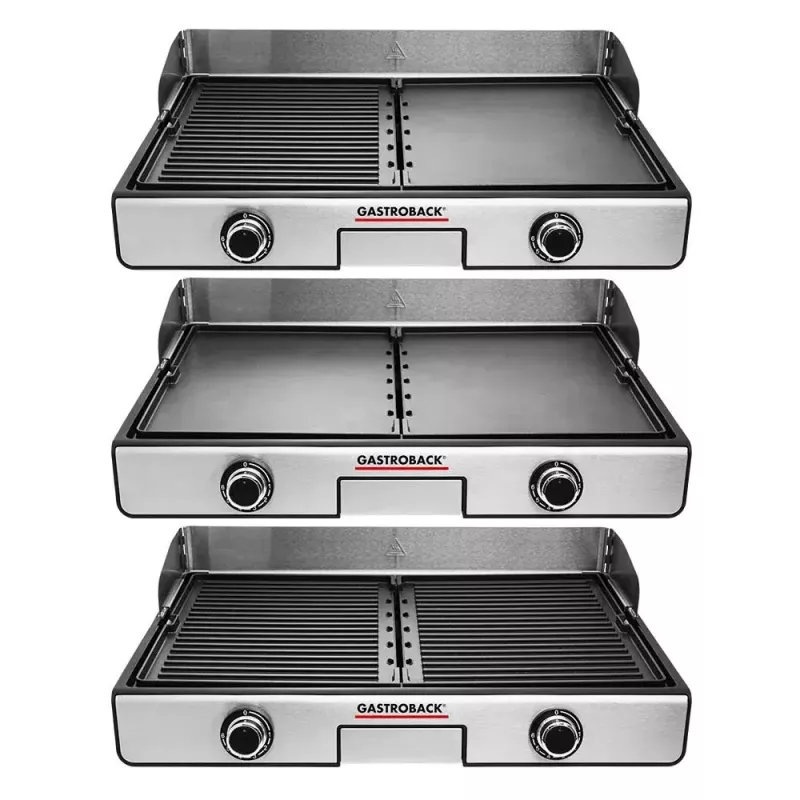 Gastroback Design Plancha & BBQ kontaktgrill 2000 W roostevaba teras