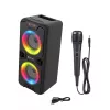 Kaasaskantav Bluetooth-kõlar MANTA SPK816 — 30W RMS, Bluetooth 5.0, USB/SD/AUX, FM, 4h aku, Must